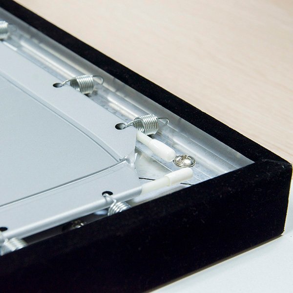 100-Zoll-4K-Ultra-HDR-Projektionswand in Crystal Black mit festem Rahmen für Home Threther