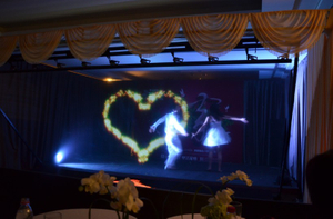 Pfeffer Ghost 3D Holographische Projektionsfolie Hologramm Live -Show für große Bühne