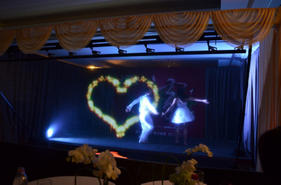 Pfeffer Ghost 3D Holographische Projektionsfolie Hologramm Live -Show für große Bühne