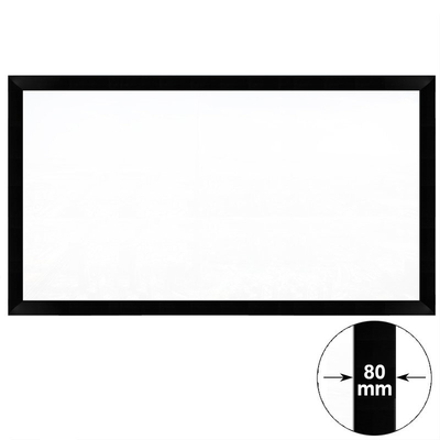 100-Zoll-4K-Ultra-HDR-Projektionswand in Crystal Black mit festem Rahmen für Home Threther