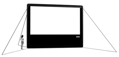 Airscreen Enge aufblasbare Projektorbildschirm 20 Fuß ideal für 50+ bis 400 Zuschauer Outdoor Cinema