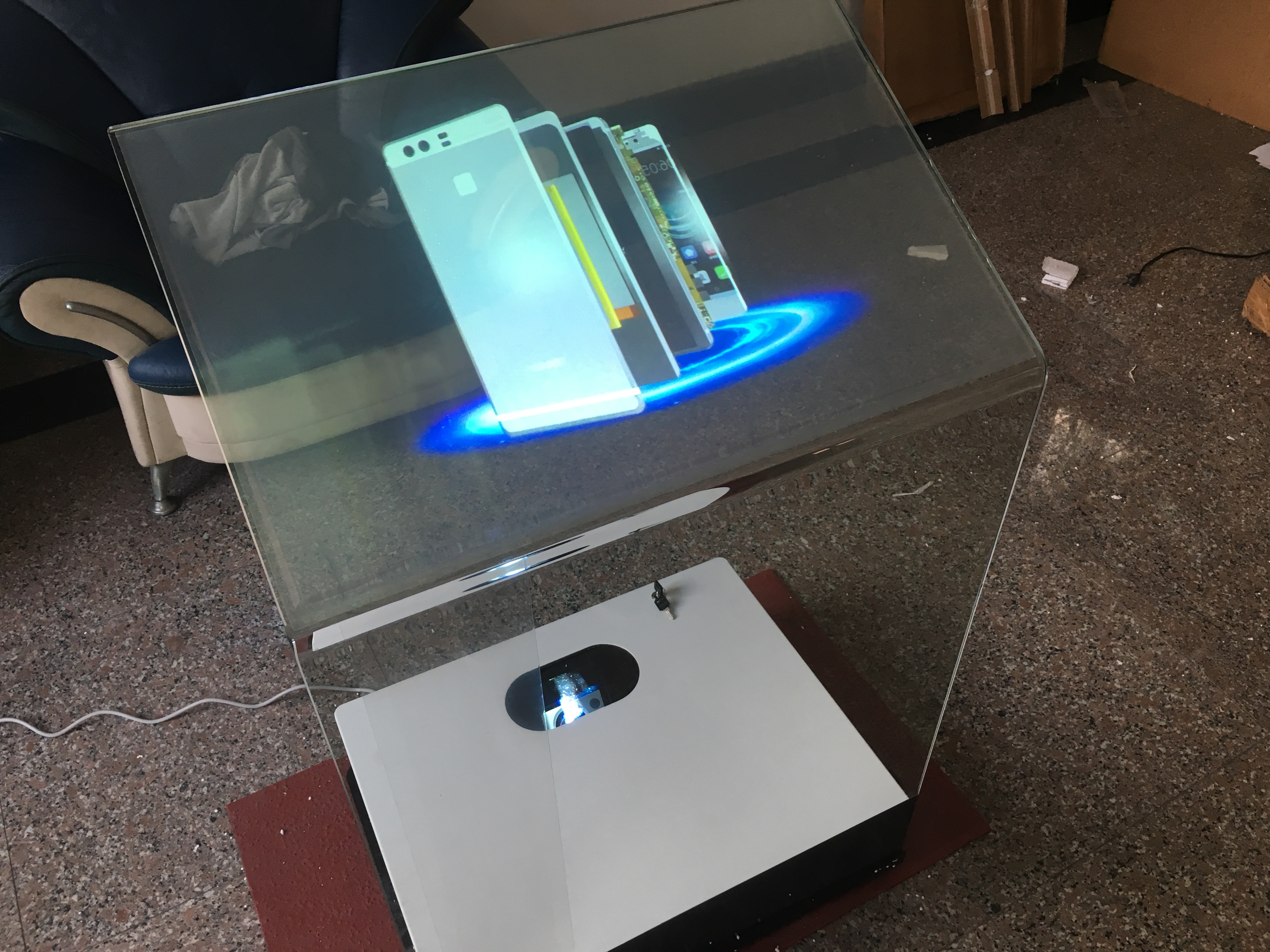 R&uuml;ckprojektion Touch Kiosk