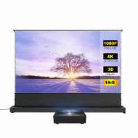 120 "Laser -TV -Projektor -Bildschirm Motorisierte Fußbodenhöhle PET ARST ALD Spannungsbildschirm für Heimkino geeignet