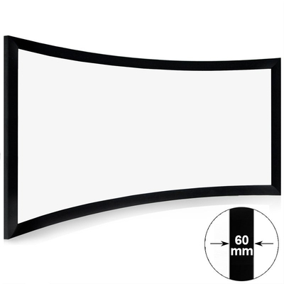 Gekrümmte Mini-Kinoleinwand mit festem Rahmen