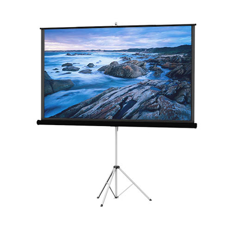 DA -Lite Stativ Bild King mit Keystone Eliminator Tragbarer Projektorbildschirme - 99 "Diag. (70x70) - [1: 1] - Matt Weiß - 1.0